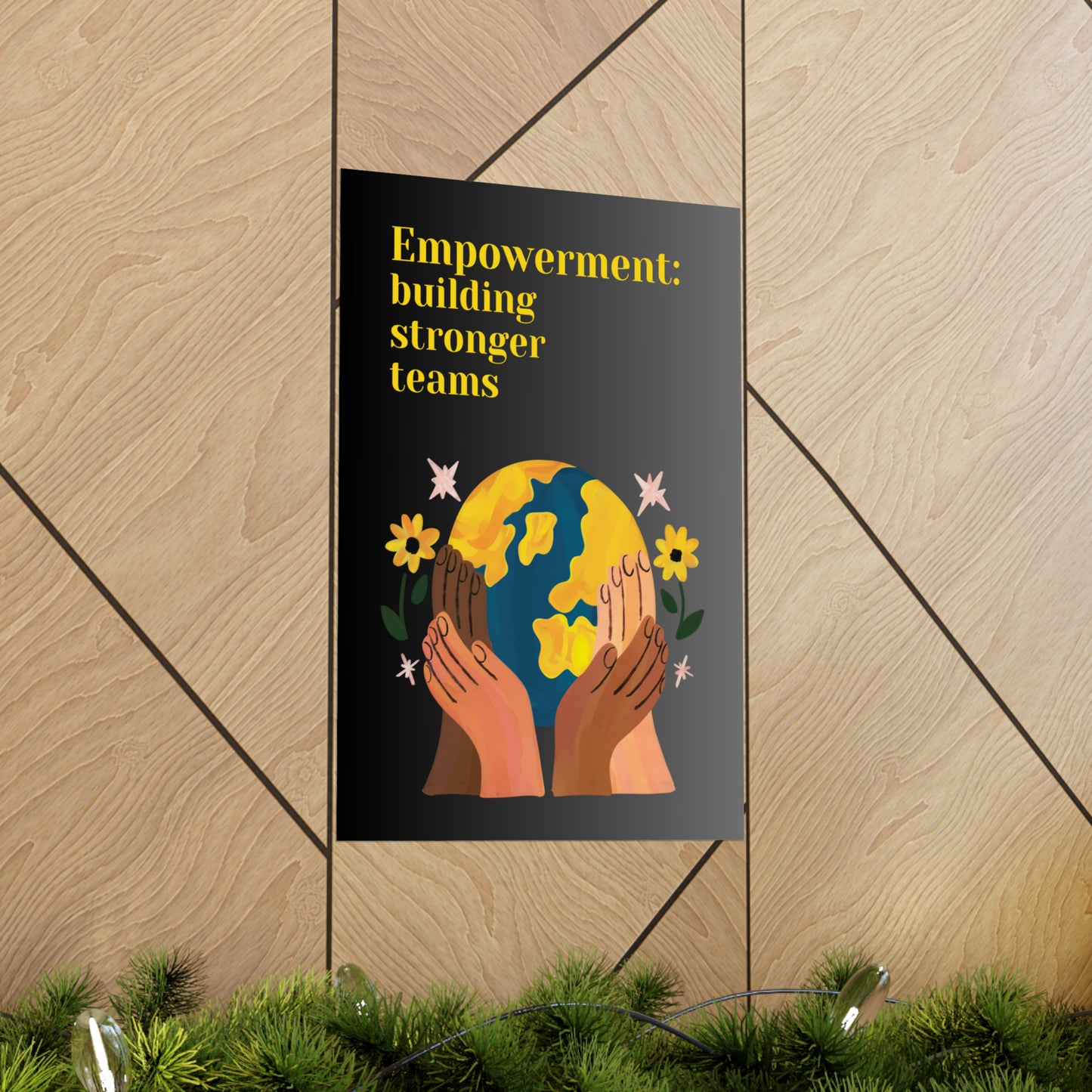 Human Resources HR Motivational Poster | Team Building | Boost Productivity | Positive Workplace Culture | Matt Finish Employee Poster