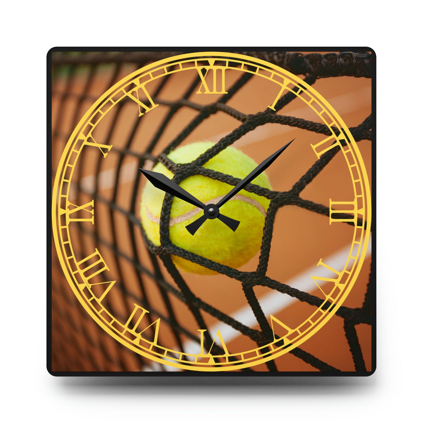 Game, Set, Time: Tennis Ball-Inspired Clock with Sporty Art, Tennis Design, Timekeeping for Tennis Enthusiasts, and Player's Essential.