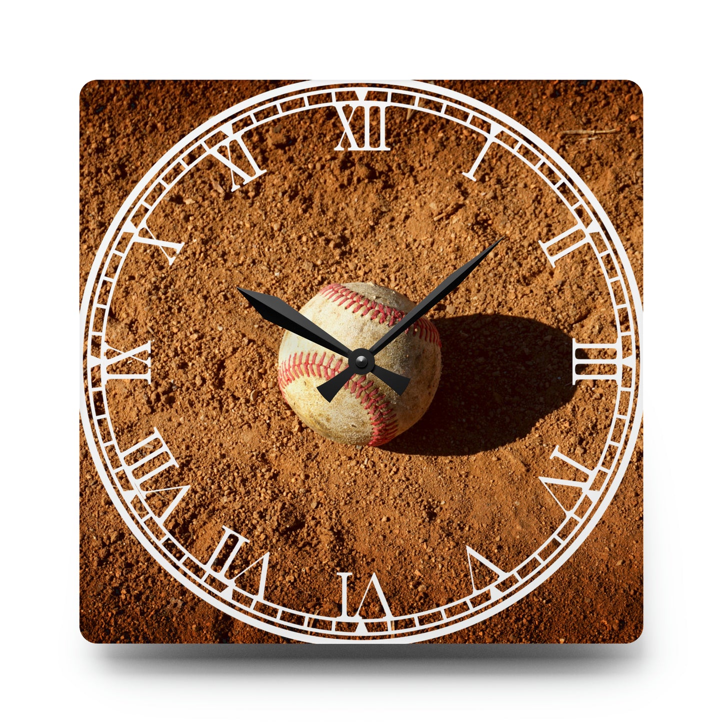 Time for the Diamond: Baseball-Inspired Clock with Sporty Art, Baseball Design, Timekeeping for Baseball Fans, and Athlete's Essential