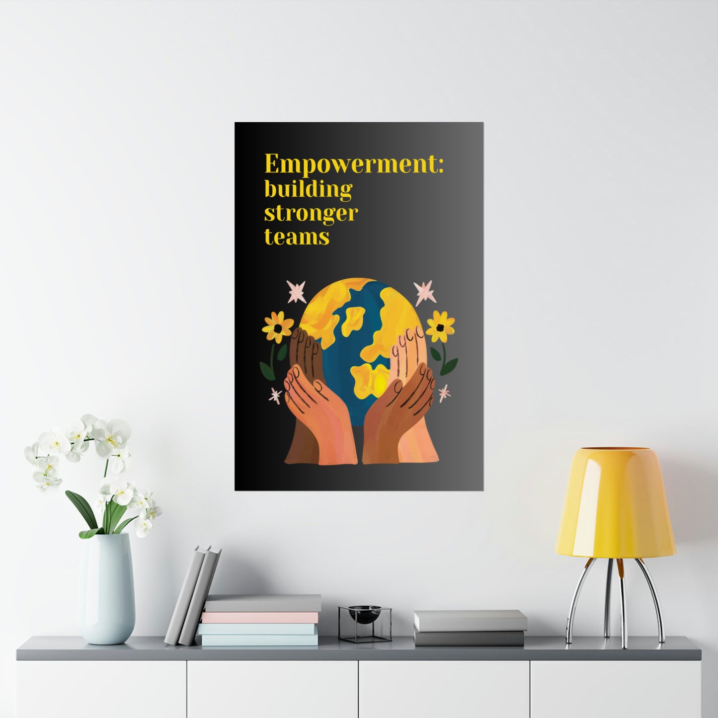 Human Resources HR Motivational Poster | Team Building | Boost Productivity | Positive Workplace Culture | Matt Finish Employee Poster