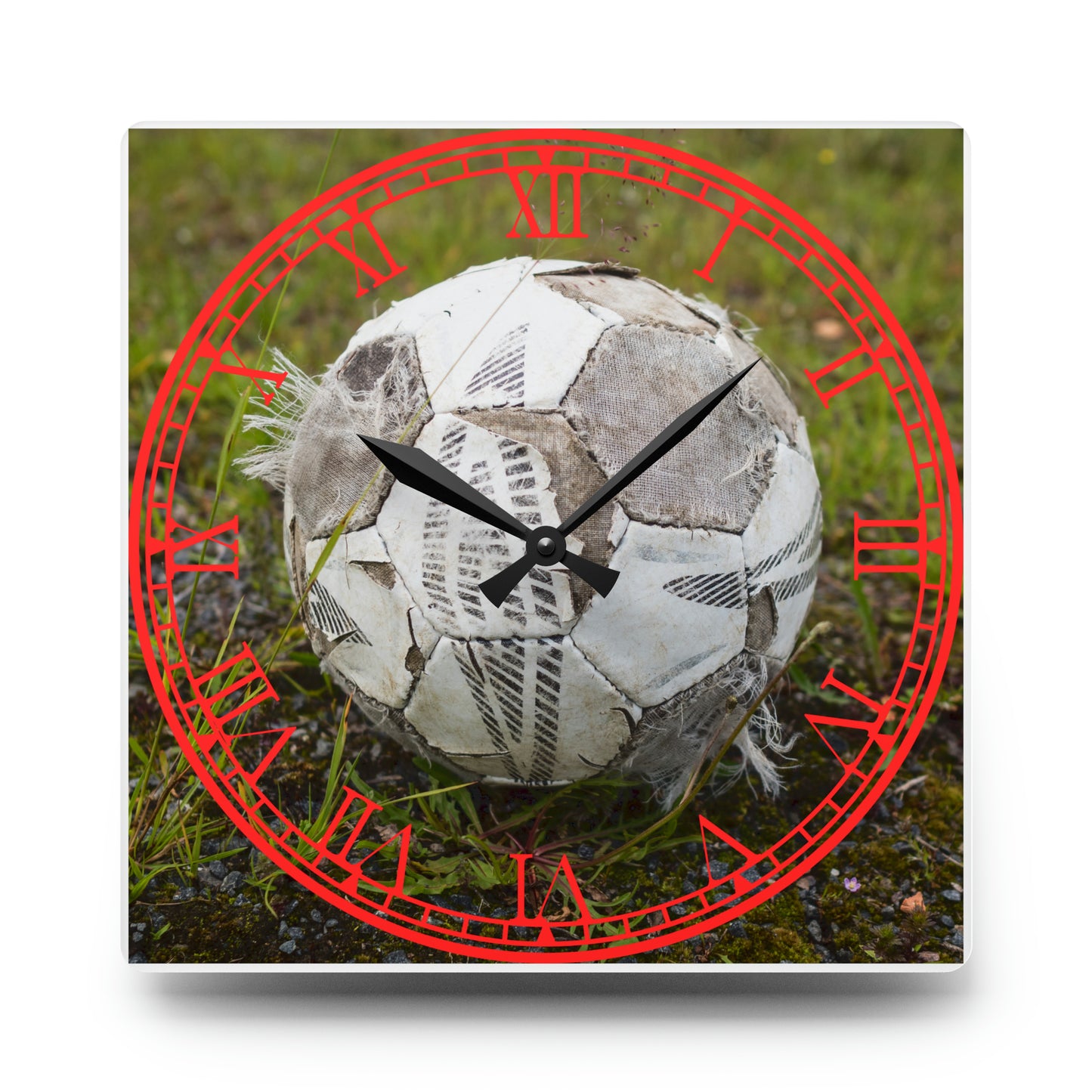 Soccer Time: Soccer Ball-Inspired Clock with Football Design, Sporting Art, Timekeeping for Soccer Enthusiasts, and Athlete's Essential