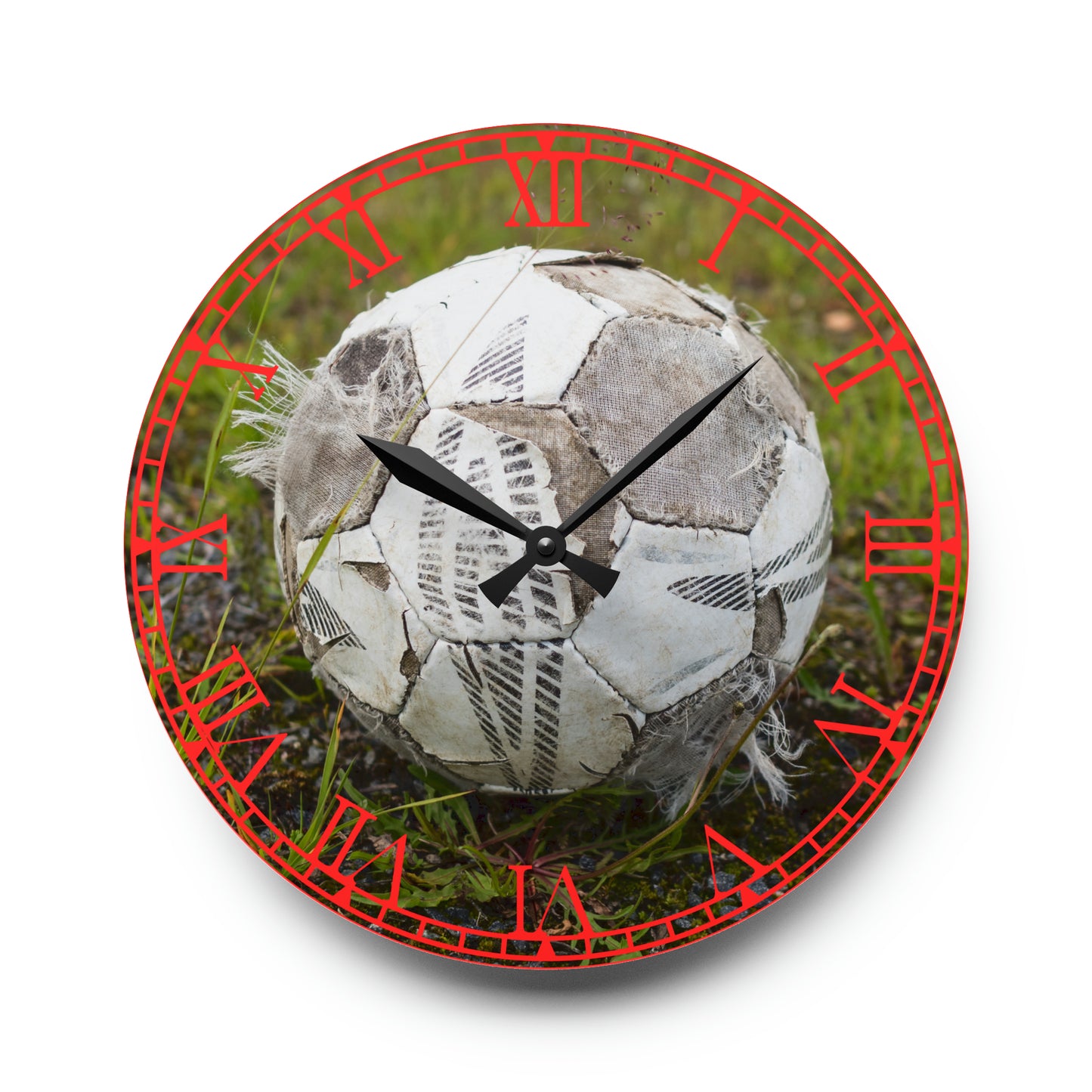 Soccer Time: Soccer Ball-Inspired Clock with Football Design, Sporting Art, Timekeeping for Soccer Enthusiasts, and Athlete's Essential