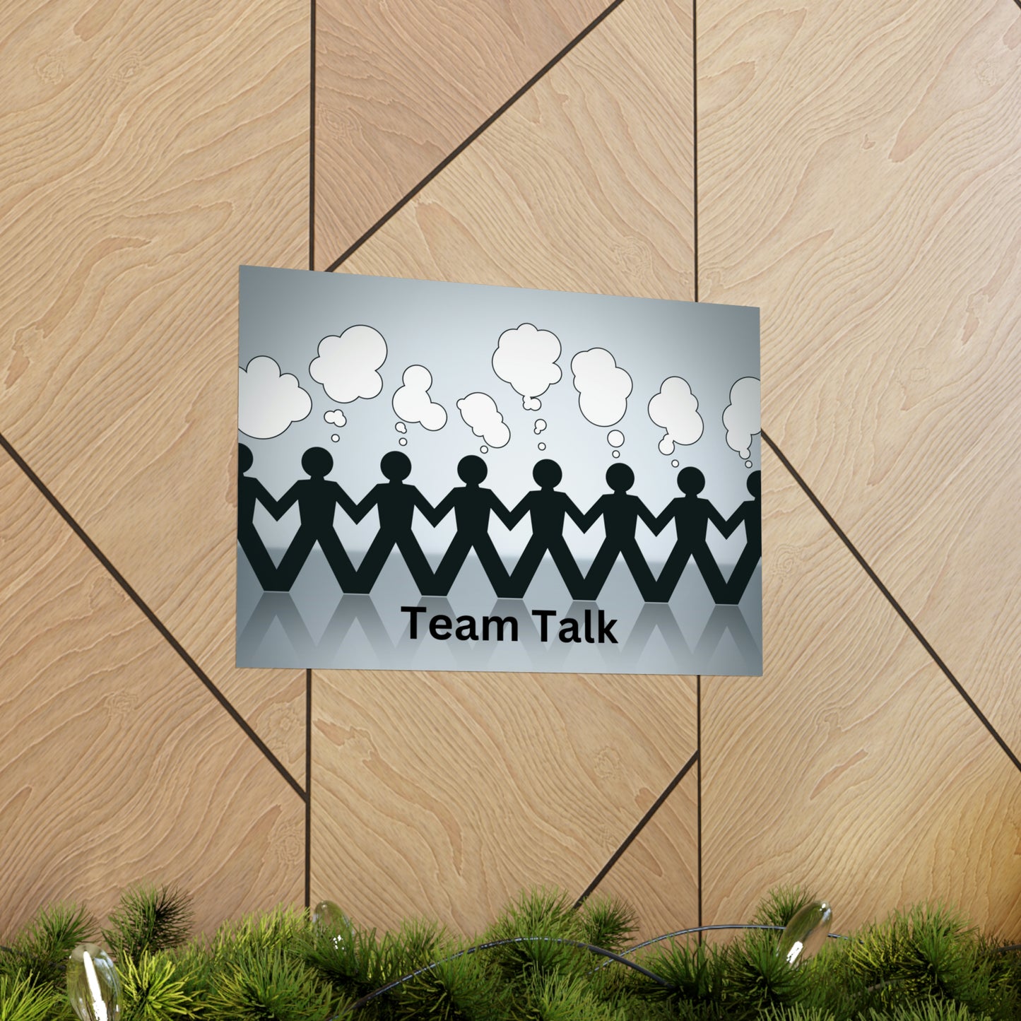 Human Resources HR Motivational Poster | Team Talk | Boost Productivity | Positive Workplace Culture | Matt Finish