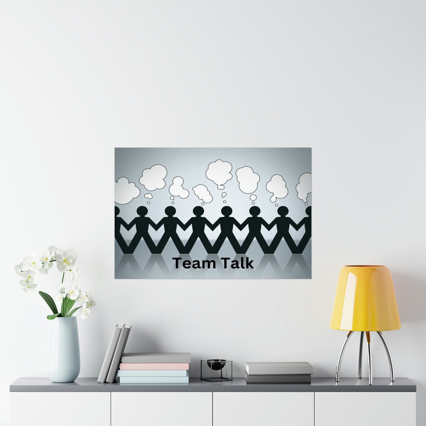 Human Resources HR Motivational Poster | Team Talk | Boost Productivity | Positive Workplace Culture | Matt Finish