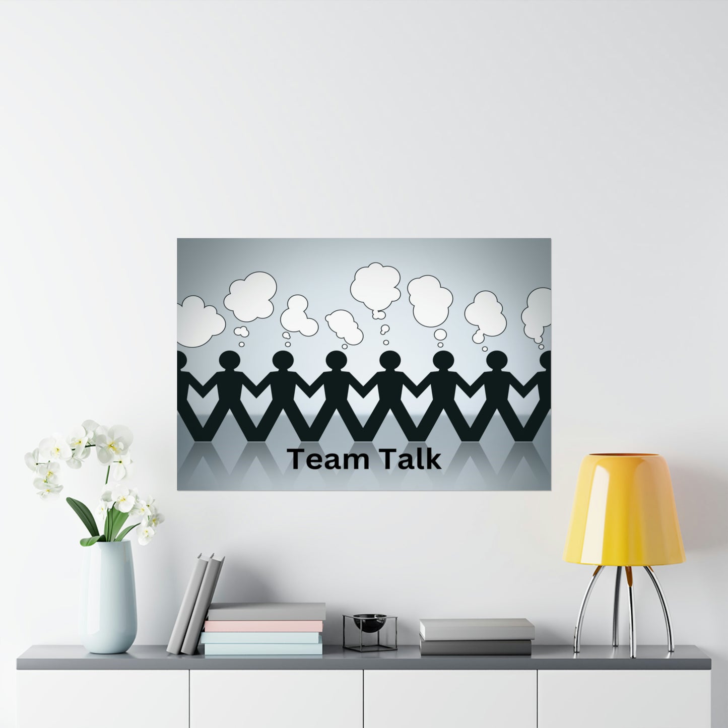 Human Resources HR Motivational Poster | Team Talk | Boost Productivity | Positive Workplace Culture | Matt Finish