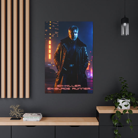 Eternal Vigilance Inspired by Blade Runner on Canvas Wrap