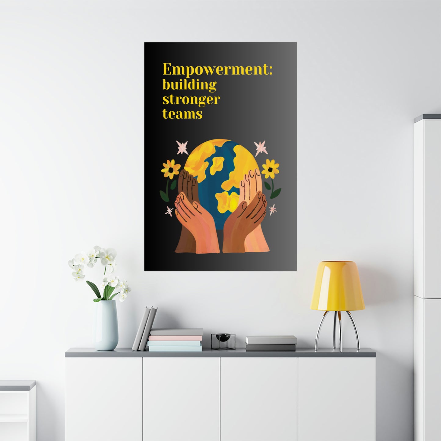 Human Resources HR Motivational Poster | Team Building | Boost Productivity | Positive Workplace Culture | Matt Finish Employee Poster