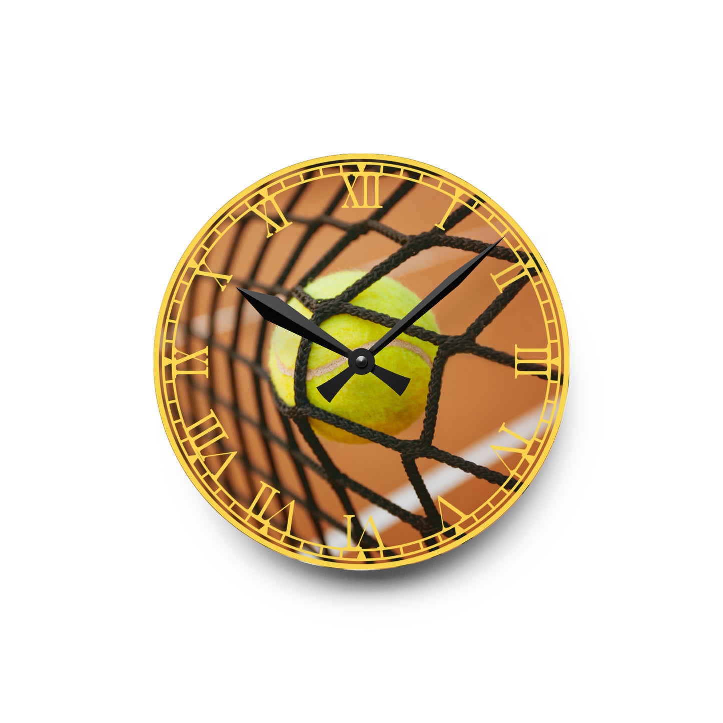 Game, Set, Time: Tennis Ball-Inspired Clock with Sporty Art, Tennis Design, Timekeeping for Tennis Enthusiasts, and Player's Essential.