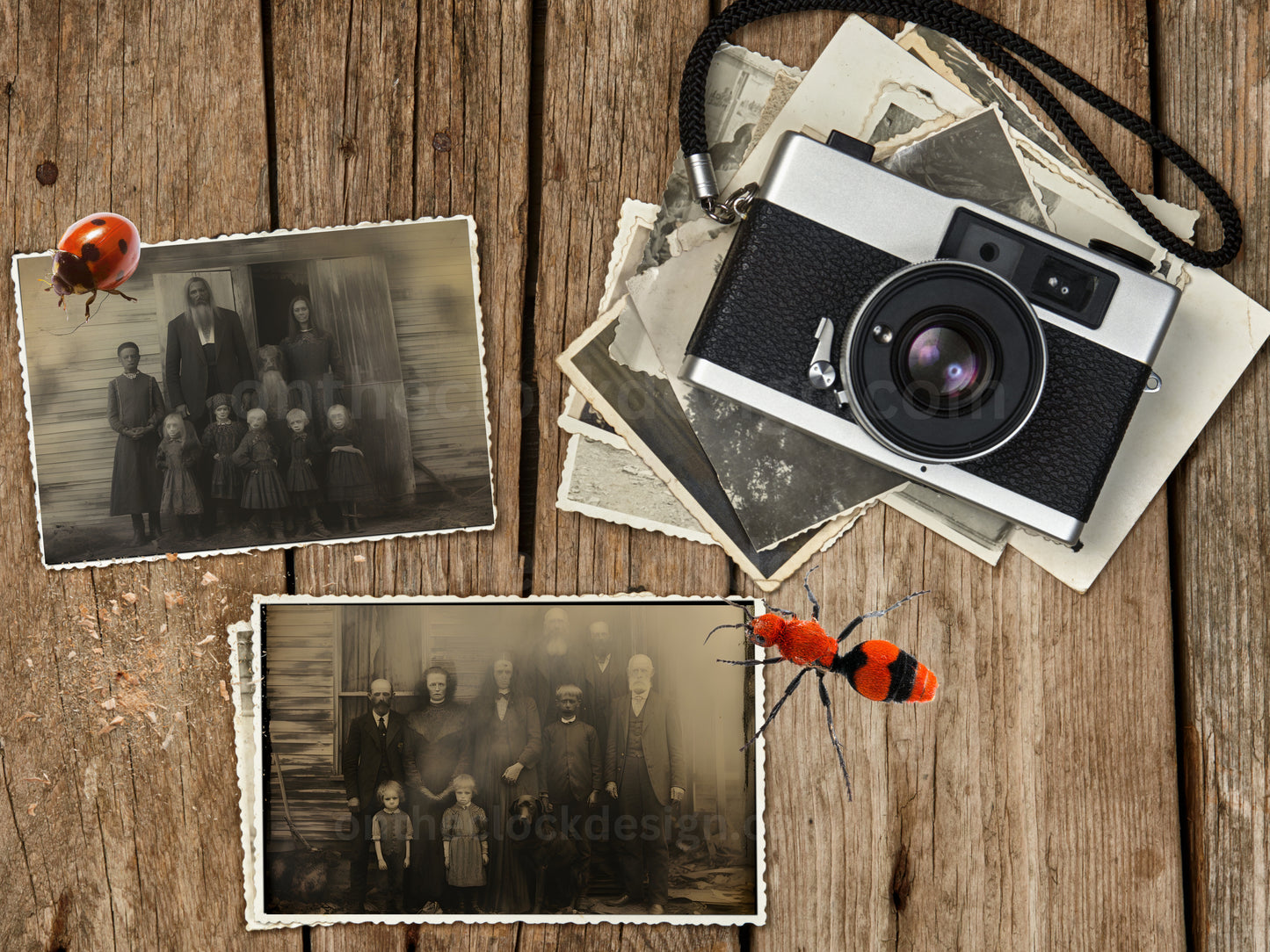 Creepy Halloween Family Portraits: 10 Ghostly, PRINTABLE Scary Portrait Images - Instant Digital Download Product, NOT A PHYSICAL PRODUCT